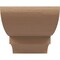 Ekena Millwork 4"W x 8"D x 4"H Wide Ridgewood Rough Cedar Woodgrain TimberThane Corbel, Primed Tan CORUR04X08X04RIDRCPR - alternate 3